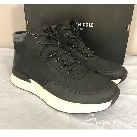 NEW KENNETH COLE Men\'s Lifelight Hiker Sneaker Boots, BLACK main image 7